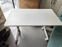 SOFSYS移动沙发边桌电脑桌折叠桌床边桌学生写字书桌家用简易卧室办公桌 暖白【折叠款】长80*45宽*64.5高 实拍图