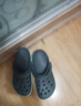 卡骆驰（CROCS）洞洞鞋贝雅卡骆班轻便耐磨一脚蹬休闲鞋|205089 石板灰/青柠绿-0GX 39 (240mm) 实拍图