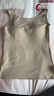 猫人女士保暖背心女带胸垫蚕丝内衣罗纹蕾丝秋冬吊带免穿文胸灰色L 实拍图