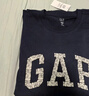 GAP男女装2025秋季新款logo纯棉宽松圆领长袖T恤休闲上衣 海军蓝 L (175/96A)亚洲尺码【偏大,建议拍小一码】 实拍图