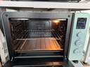 海氏（Hauswirt）C40三代电烤箱家用烘焙多功能炸烤一体机食品级搪瓷内胆智能菜单 湖水绿 40L 【国家补贴】 实拍图