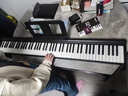 特伦斯电子琴88键折叠琴成人儿童初学电钢键盘教学乐器V10家用便携钢琴 典雅黑+原装琴包 实拍图
