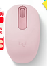 罗技（Logitech）M196 无线蓝牙鼠标 办公鼠标 笔记本商务办公家用 小巧便携 对称手型 玫瑰粉 实拍图