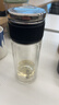 希乐（cille）茶水分离玻璃杯男士泡茶杯子礼物高硼硅双层商务茶水杯 实拍图
