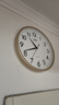 康巴丝（Compas）挂钟客厅 12英寸简约静音客厅石英钟表挂墙时钟 C2866 金色30.5cm 实拍图