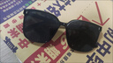 鹿珊伍墨镜 男女痞帅复古个性猫眼 美式太阳眼镜 开车司机遮阳2025新 墨镜斜款00【黑色】 实拍图