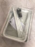 得力（deli）三层金属小推车 家用置物架落地厨房浴室移动零食卫生间学生宿舍床头收纳储物架放置 白色PJ118 实拍图