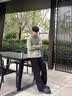 黑色不贴腿微喇牛仔裤男款美式高街vibe裤子夏季薄款休闲直筒裤子 黑色 M 实拍图
