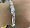 唯一（Winy）银手镯足银9999镯子妈妈生日礼物纯银饰品送老人长辈年轻款 实拍图