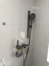 九牧简易淋浴增压花洒套装枪灰色小户型浴室极简分体无顶喷带喷枪 枪灰色 B款（冷热款）圆形花洒 实拍图