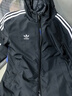 adidas经典三条纹运动连帽夹克外套男女春季阿迪达斯三叶草 黑色   XL 实拍图