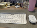 罗技（Logitech）K580无线蓝牙超薄静音键盘 办公键盘笔记本电脑手机Mac平板ipad键盘双模外接键盘薄膜便携多屏家用 键鼠套装-芍药白【K580+Pebble】 实拍图