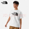 北面（The North Face）【经典款】短袖T恤男宽松棉质半袖户外休闲舒适透气春夏上新款 米白色 L /175 实拍图