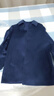 雅戈尔（YOUNGOR）大衣男翻领商务大衣羊毛高级面料手感软糯丝滑穿着有型 灰蓝 M 170/92A 实拍图
