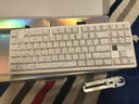 狼蛛（AULA）F87ProV2客制化无线机械键盘电竞游戏专用  蓝牙/2.4G/有线三模连接全键热插拔gasket结构办公键盘 F87ProV2宗师版【收割者轴】白色等高线 实拍图