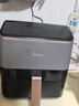 美的（Midea）AI烹饪空气炸锅免翻面 可视大视窗大容量5.3L 智能触控 微波炉烤箱一体机三合一金属内腔KZC539J5 实拍图