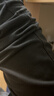 李宁（LI-NING）加绒运动裤男秋冬休闲宽松舒适大码保暖直筒裤子潮流百搭长裤卫裤 黑色-直筒 【秋冬加绒款 加厚保暖】 L /175 (130-145斤) 实拍图