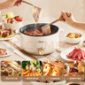 美的（Midea）电煮锅 电火锅 泡面锅 宿舍小火锅 蒸煮一体电蒸锅 多功能锅 MC-HGE2511【配带蒸笼】3L 国家补贴 实拍图
