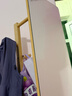 唯博思实木穿衣镜全身镜子落地镜一体家用卧室可旋转衣帽架多功能置物架 原木色【B58底盘款40cm】 实拍图