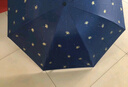 天堂 防紫外线晴雨伞三折 雨伞黑胶防晒太阳伞遮阳晴雨伞 午夜蓝 实拍图