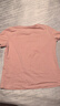 艾路丝婷夏装新款T恤女短袖上衣韩版修身体恤TX3560 V领藕粉色 M 实拍图
