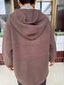 诺婔时尚妈妈秋装外套2025新款中老年女秋冬装大码宽松针织毛呢子大衣 咖色 XL 推荐105-120斤（高端大气） 实拍图