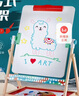 Hape儿童绘画玩具 木质多功能白画板艺术滚涂套装 早教男女小孩 翻转式双面画架 3-12Y 实拍图