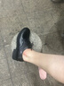 卡帝乐鳄鱼 CARTELO 百搭英伦风小皮鞋女简约系带单鞋 KDLBL-9357 黑色 40  实拍图