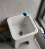 FANAI拖把池阳台小号陶瓷洗拖布池台控墩布池家用卫生间方形自动下水器 【手动款】34cm+下水器 实拍图
