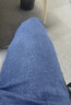 罗蒙（ROMON）男士牛仔裤男秋冬商务休闲裤男弹力直筒男裤厚款深档直筒长裤高腰 深蓝色+浅蓝色【冬季款】 加绒 33 实拍图