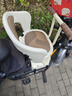 雅迪（yadea）前置通配型宝宝椅电动车摩登儿童座椅安全避震自行车儿童座椅-米白色 前置 捆绑式 8个月-3岁 米白色 实拍图