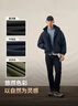 Levi's李维斯秋季新品男士简约休闲可收纳风帽御寒羽绒服外套 蓝色 XL 实拍图
