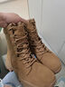 仪标新式棕色作战靴超轻训练真皮防水战靴沙漠高帮登山鞋户外作战鞋男 棕色作战靴（加棉）质保一年 43 实拍图