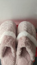 GOEWY棉拖鞋女秋冬季保暖女士棉拖厚底居家室内防滑毛绒拖鞋情侣可外穿 浪漫粉色【TPR防滑大底+保暖锁温+亲肤毛绒】 38-39 （适合38-39脚穿） 实拍图