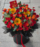 冉子花坊鲜花速递同城配送向日葵混搭抱抱桶玫瑰送女友爱人生日礼物真鲜花 热情似火 实拍图