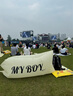 格术充气沙发音乐节露营装备户外懒人空气沙发演唱会充气床坐垫躺椅橙 实拍图