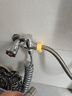 九牧新304不锈钢增压喷枪水龙头冲水枪卫生间马桶伴侣厕所高压冲洗套装 黄铜分水开关+喷枪+伸缩管+粘贴 实拍图