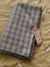 黄河口老粗布床单 A类粗布床单纯棉 手工全棉加厚被单 纯棉床单老粗布床单单件 小格子复古灰 200X230cm适合1.5米床 实拍图