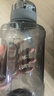 乐扣乐扣（LOCK&LOCK）健身顿吨桶运动水壶大容量户外男女便携运动水壶塑料吸管杯太空杯 灰色 1600ml 实拍图
