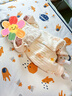 婧麒（JOYNCLEON）新生婴儿衣服a类春秋初生儿宝宝保暖夹棉连体衣贴身打底哈衣 晚安小熊 66cm 3-6个月，体重6.8-8.9kg 实拍图