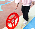 马丁兄弟 儿童户外玩具滚铁圈幼儿园滚圈小学生滚铁环30cm 怀旧玩具 实拍图