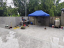 京安通 雨棚遮阳棚 户外加厚遮阳折叠式四脚太阳伞停车棚  2*3m蓝色 实拍图