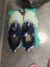 李宁热男童鞋子运动鞋秋冬款2026新款儿童网面老爹鞋中大童春秋款男孩 浅兰月主图款 35 实拍图