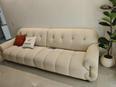 冬熊棉花糖真皮沙发法式奶油风客厅小户型轻奢白色钢琴键云朵沙发 【四人位2.8米】 头层真皮【旗舰版】凝胶记忆棉+6CM紫罗兰 实拍图