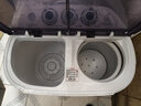 小鸭2.5公斤双缸小型半自动迷你洗衣机 婴儿小洗衣机 家用洗衣机双桶小型洗脱一体 黑色款不锈钢内桶 实拍图
