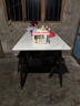 全品屋岩板餐桌家用4-6人小户型桌椅组合长方形现代简约吧台吃饭大桌子 【12MM厚】哑光雪山白 送货入户 120cm 【宽70CM】单桌子 实拍图