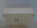 名创优品同款 杂物收纳筐塑料桌面收纳盒厨房橱柜零食玩具整理筐 奶油色/白色矮款中号 实拍图