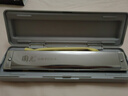 国光专业演奏进口音簧24孔限量版复音C调口琴（奢华银） 实拍图