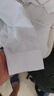 罗蒙（ROMON）纯色商务职业正装男士白衬衫工装男装短袖衬衣男CS72白色4XL 实拍图