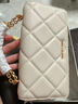 CHARLES&KEITH质感菱格链条小方钱包女包包女包生日礼物CK6-10680924 Cream奶白色 XS 实拍图